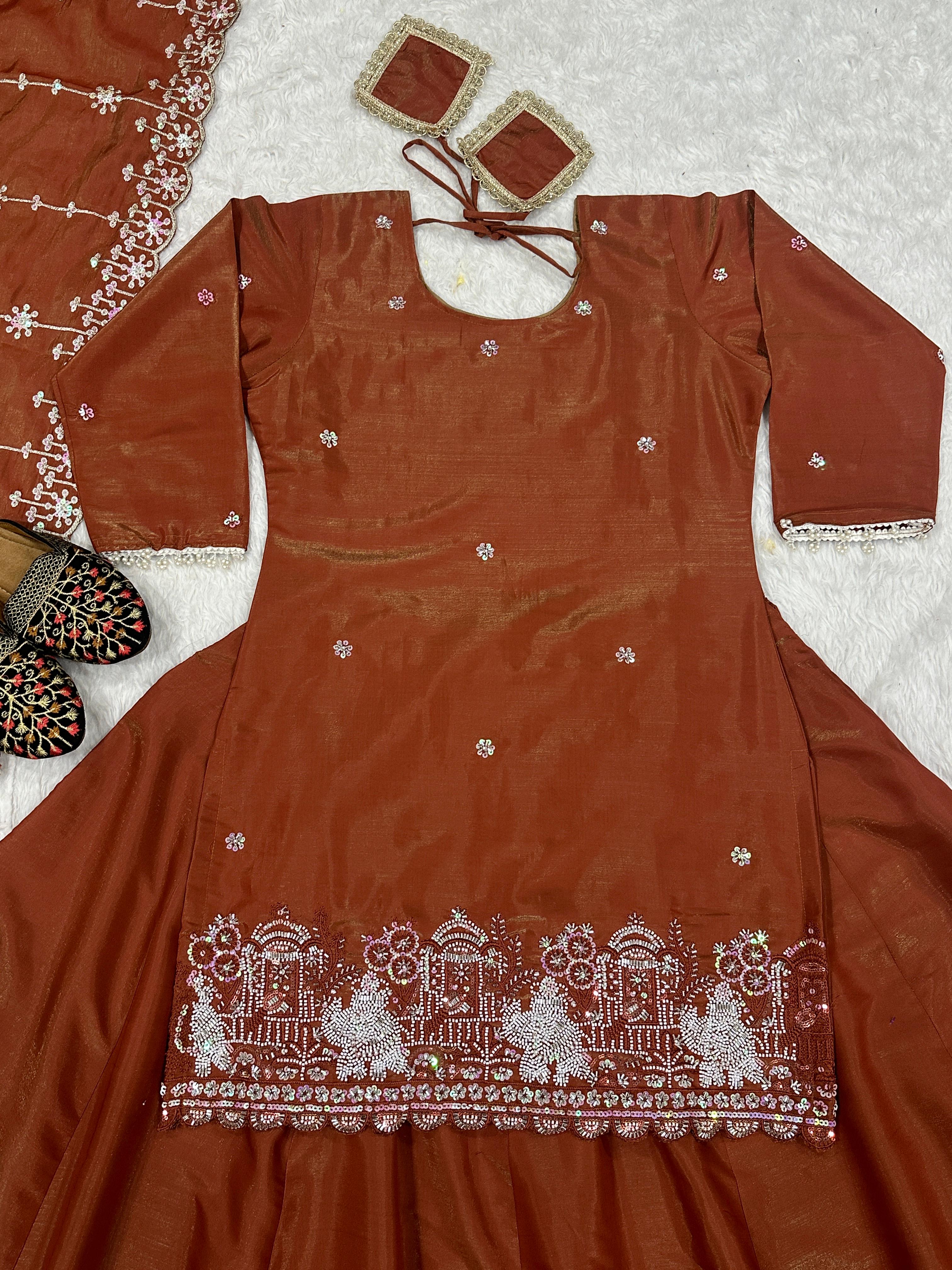 Premium Simmer Silk Skirt Set