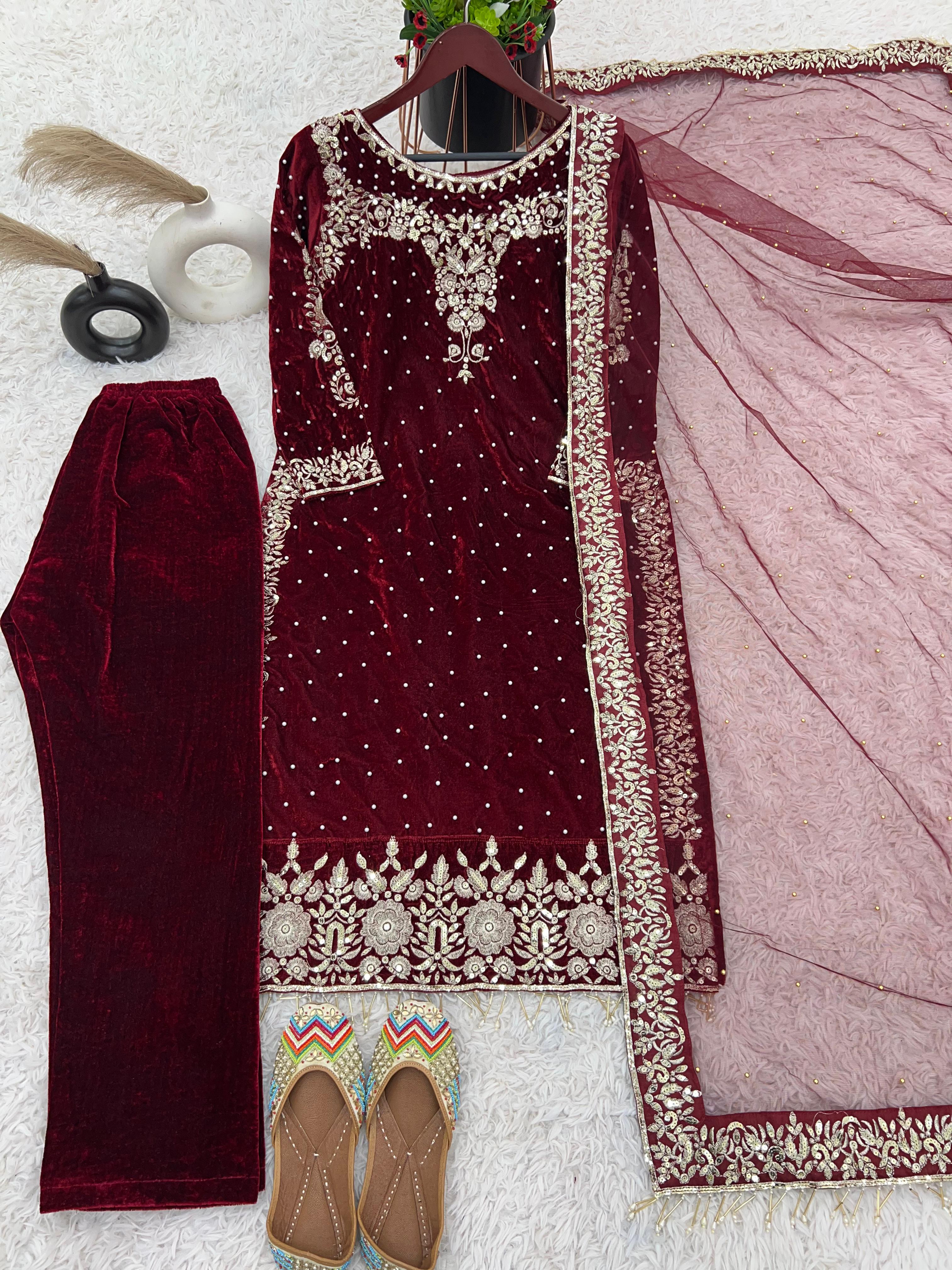 Designer Work Embroidery Viscose Set