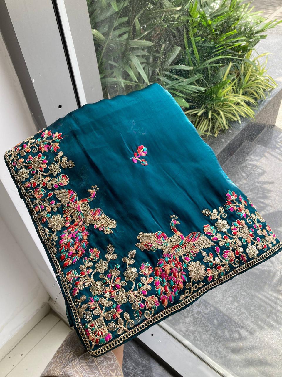 Party Wear Jimmy Choo Silk Saree