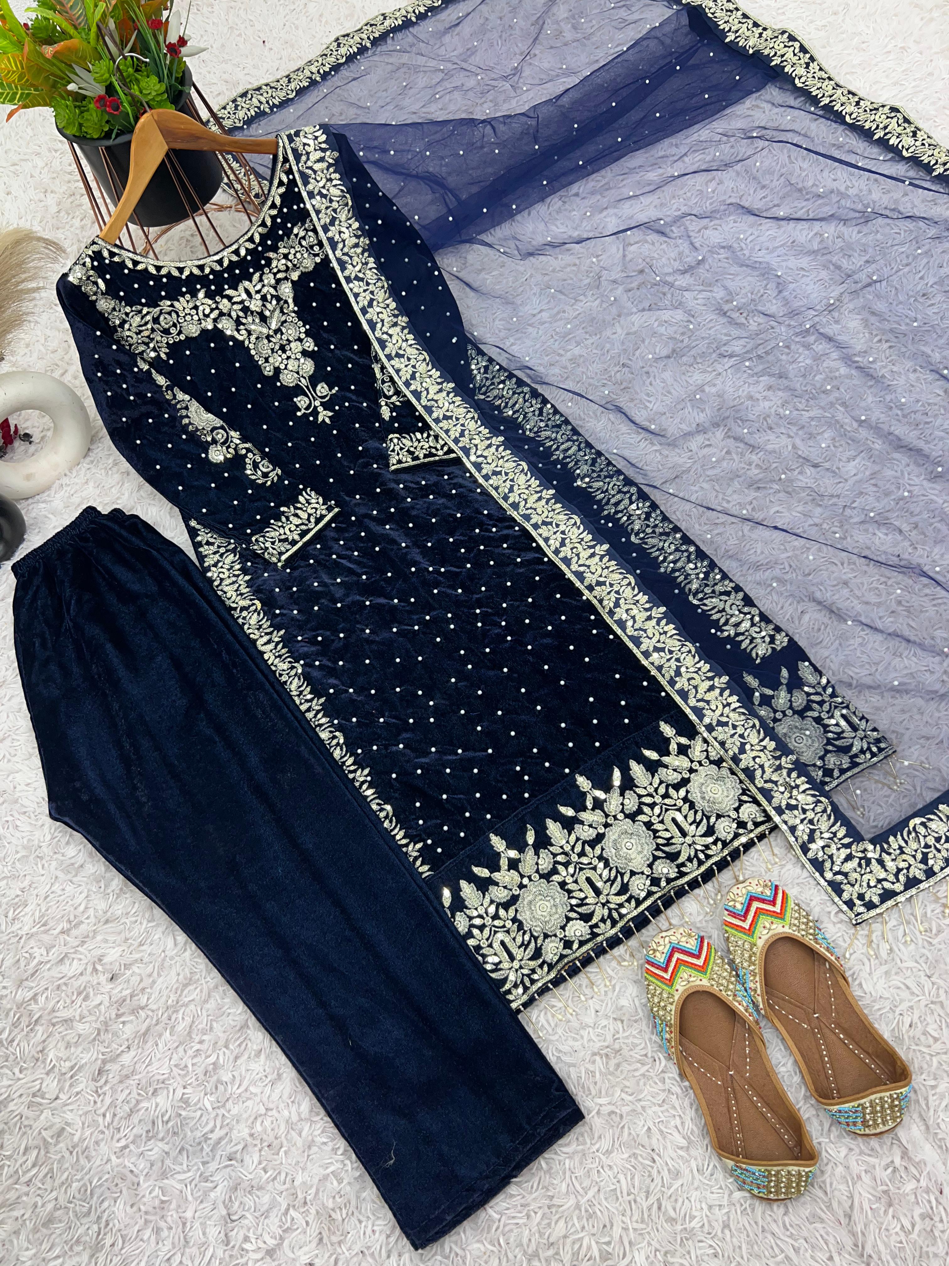 Designer Work Embroidery Viscose Set